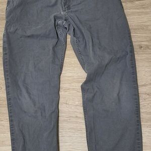 Carhartt Relaxed Fit Canvas Work Pants 36x34 Gray